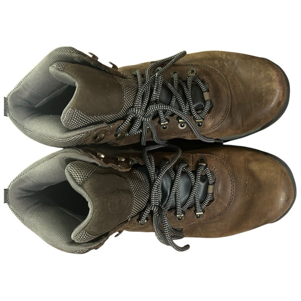 Timberland White Ledge Mid Hiking Boot Men's Brown Leather Waterproof - 12 - Picture 10 of 13